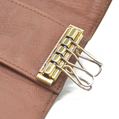 Louis Vuitton Monogram Multicles 4 Ring Key Case Brown TH0050