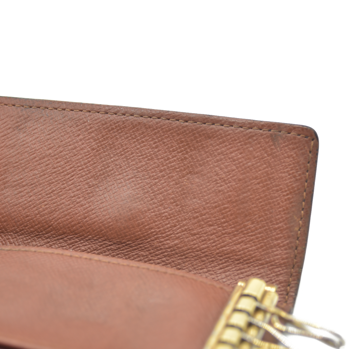 Louis Vuitton Monogram Multicles 4 Ring Key Case Brown TH0050