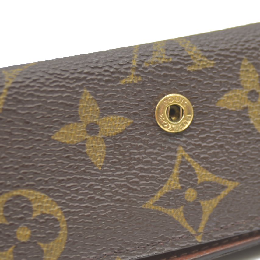 Louis Vuitton Monogram Multicles 4 Ring Key Case Brown TH0050