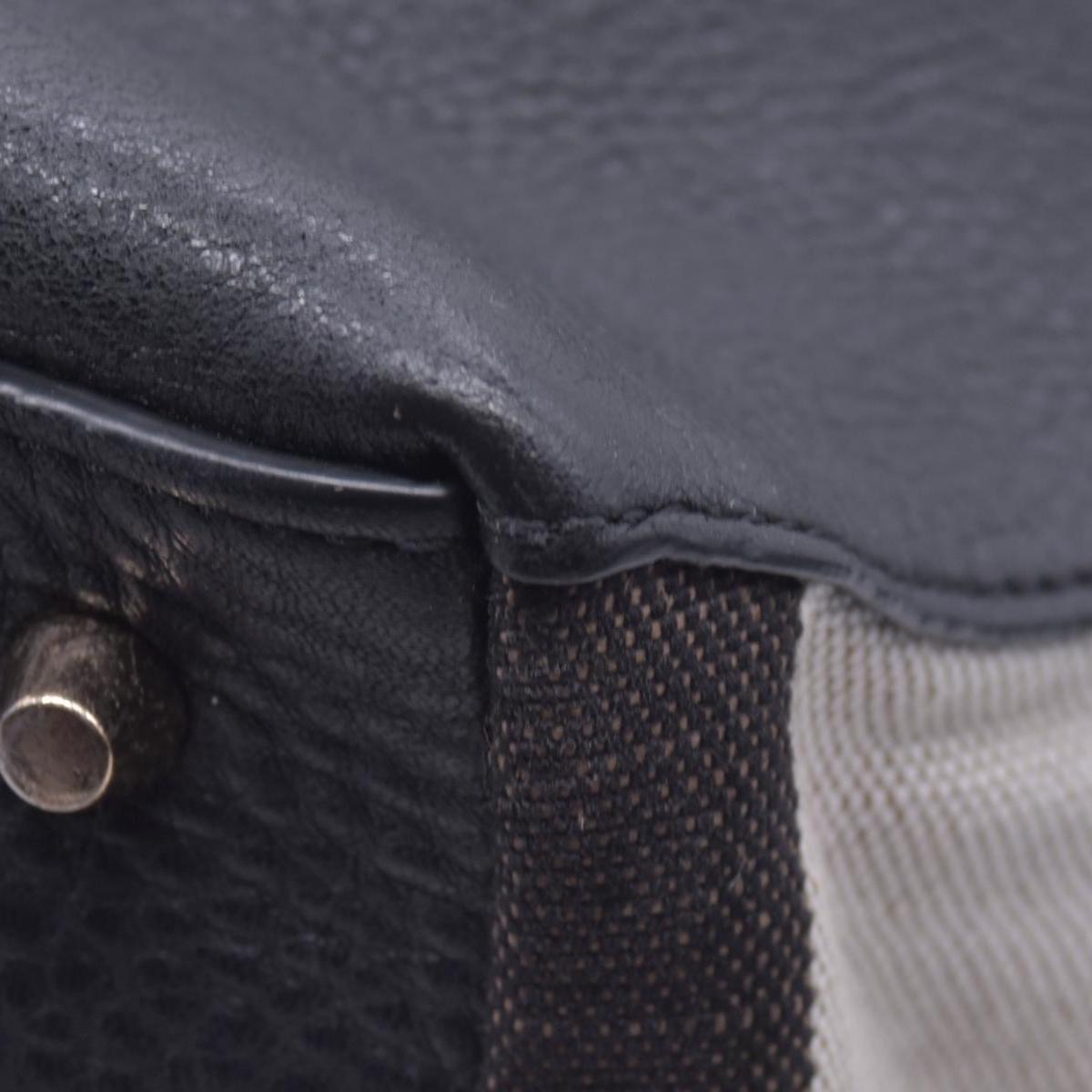 $1050 BURBERRY Grained Calfskin House Check Medium Ashby Hobo Bag Black CONSIGNMENT 10021513
