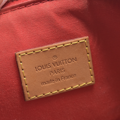 $2350 2014 LOUIS VUITTON Vernis Montebello MM Red DR3154