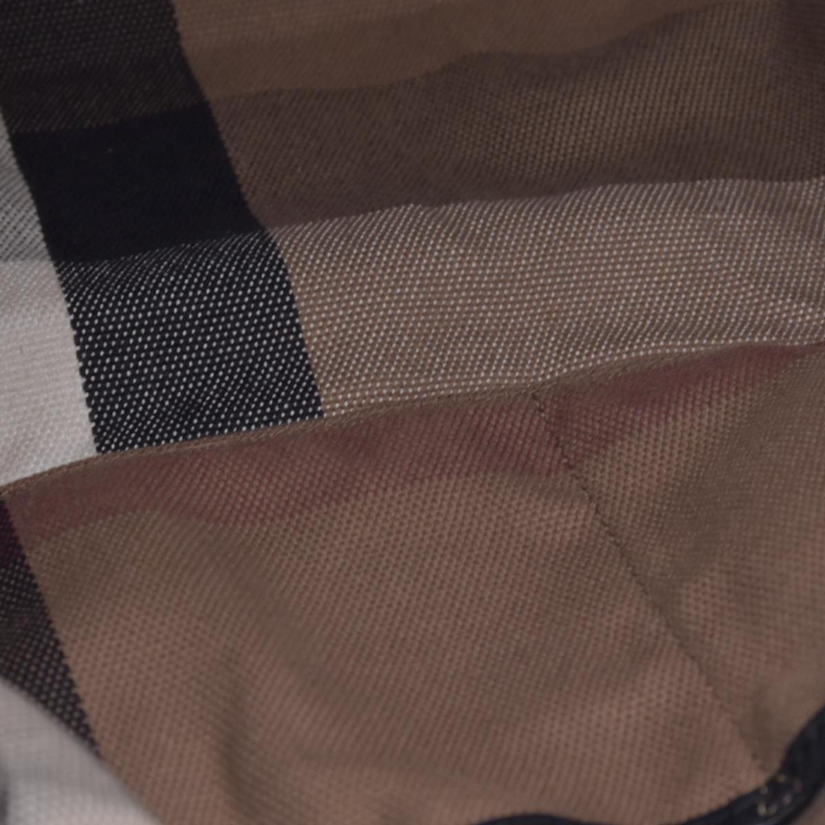 $1050 BURBERRY Grained Calfskin House Check Medium Ashby Hobo Bag Black CONSIGNMENT 10021513