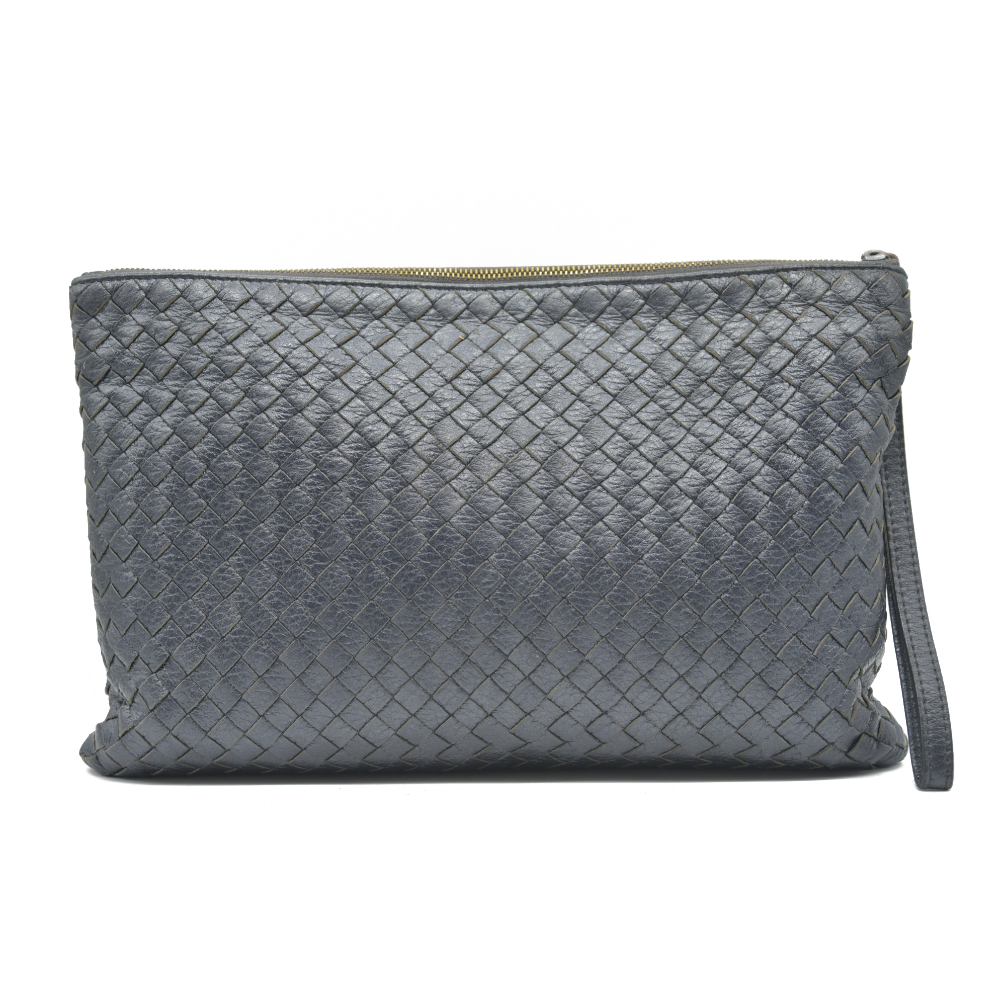 Bottega Veneta Nappa Intrecciato Wristlet Black