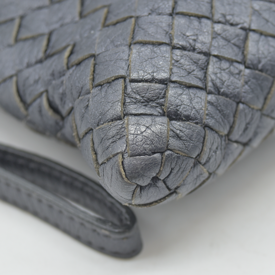 Bottega Veneta Nappa Intrecciato Wristlet Black