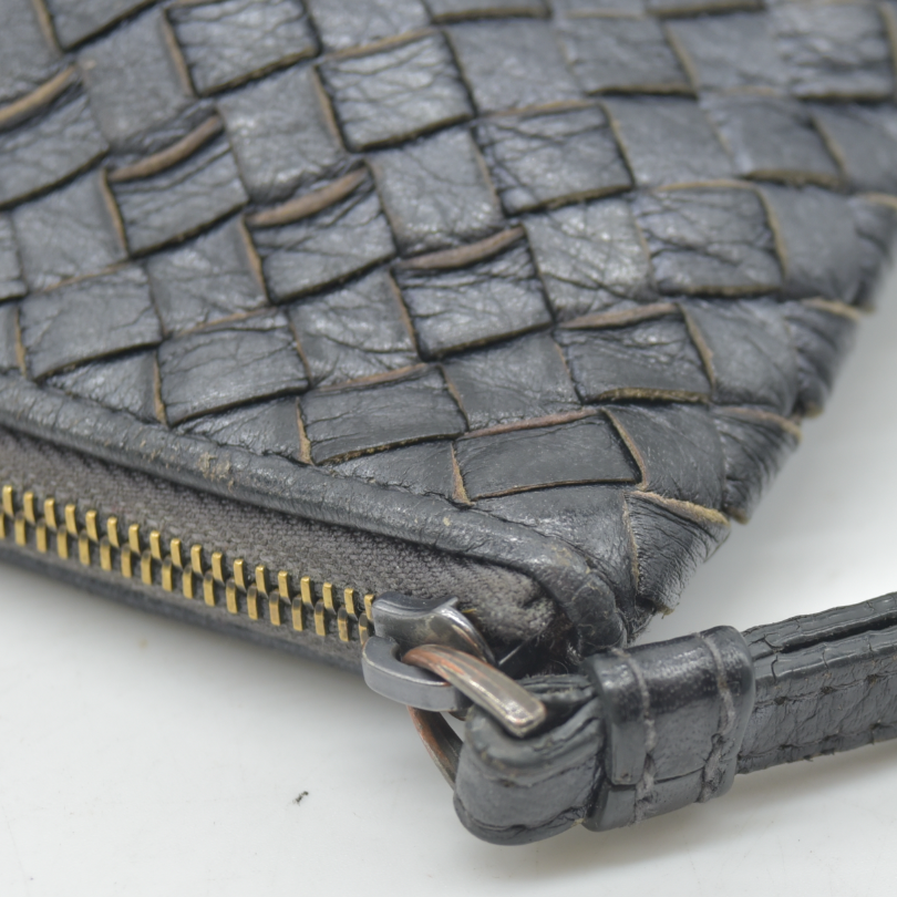 Bottega Veneta Nappa Intrecciato Wristlet Black