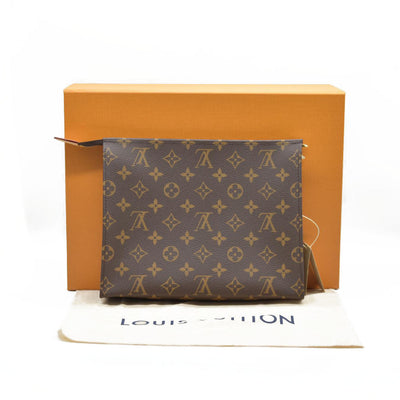 AUCTION $1200 Louis Vuitton  Monogram Toiletry Pouch 26 Pink