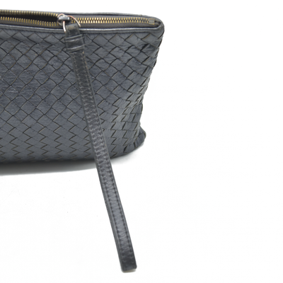Bottega Veneta Nappa Intrecciato Wristlet Black