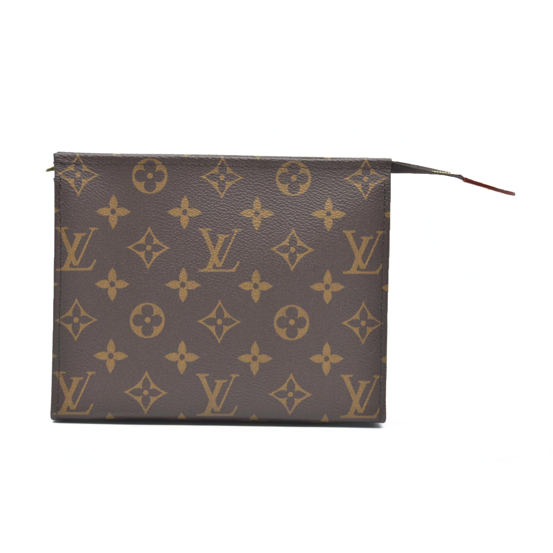 AUCTION $800 Louis Vuitton  Monogram Toiletry Pouch 19 Red