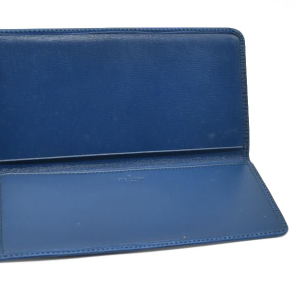 $745 Louis Vuitton Epi Agenda Poche Leather Pocket Notebook Cover Blue