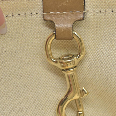 GUCCI Canvas Hand Tote Bag