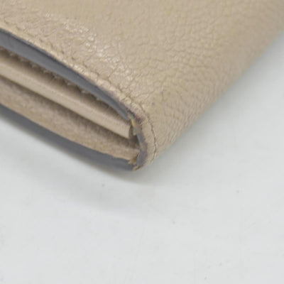 $1060 LOUIS VUITTON Portefeuille Sarah Monogram Empreinte Tourterelle Wallet