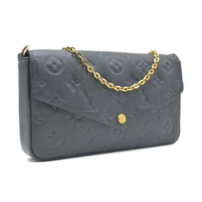 Louis Vuitton  Empreinte Pochette Felicie Chain Wallet Black
