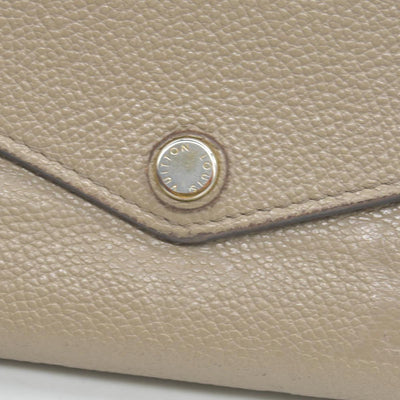 $1060 LOUIS VUITTON Portefeuille Sarah Monogram Empreinte Tourterelle Wallet