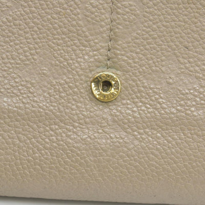 $1060 LOUIS VUITTON Portefeuille Sarah Monogram Empreinte Tourterelle Wallet