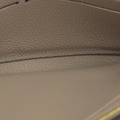 $1060 LOUIS VUITTON Portefeuille Sarah Monogram Empreinte Tourterelle Wallet