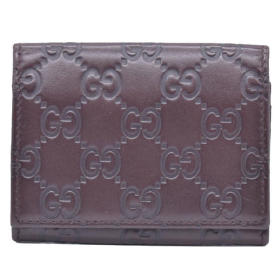 $360 Gucci Guccissima 6 Key Holder Case Dark Brown CONSIGNMENT