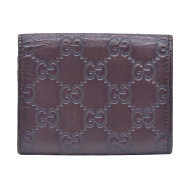 $360 Gucci Guccissima 6 Key Holder Case Dark Brown CONSIGNMENT