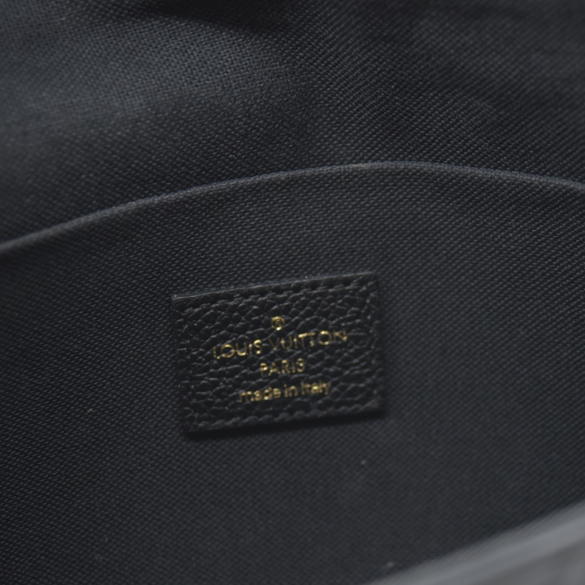 Louis Vuitton  Empreinte Pochette Felicie Chain Wallet Black