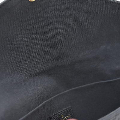 Louis Vuitton  Empreinte Pochette Felicie Chain Wallet Black