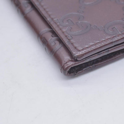 $360 Gucci Guccissima 6 Key Holder Case Dark Brown CONSIGNMENT