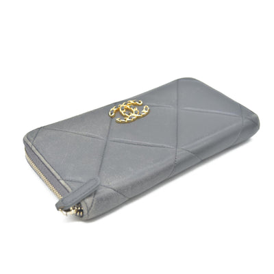 Chanel 2021 Interlocking CC Logo Continental Wallet