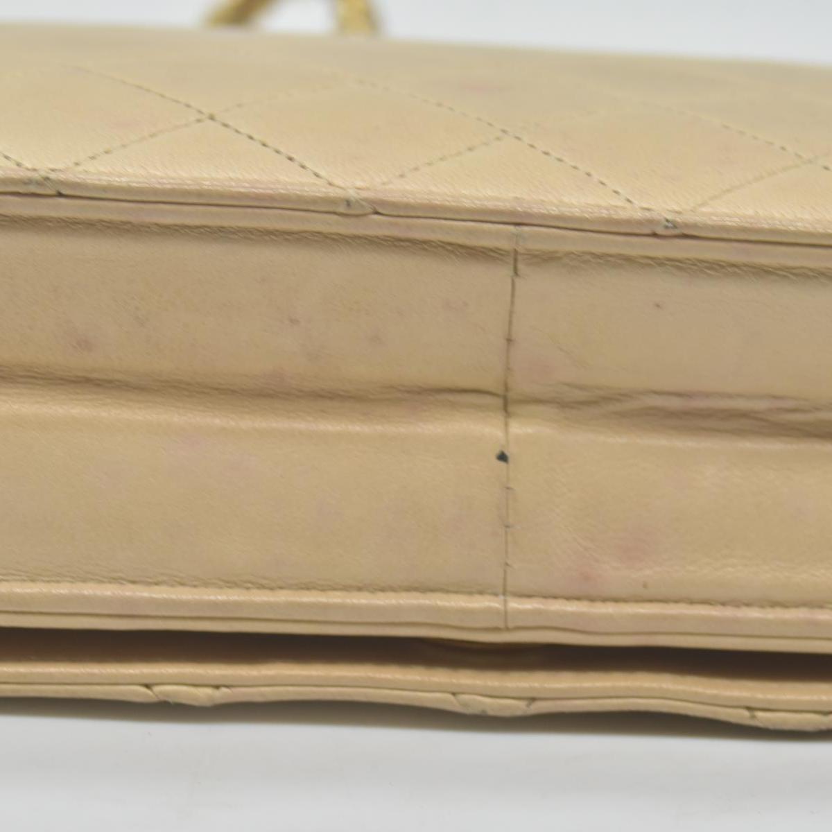 $3350 Chanel Timeless Classic Quilted Single Flap with 24K GHW Beige 10019185