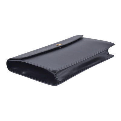 $780 1990 LOUIS VUITTON Epi Art-Deco Pochette Clutch Bag Noir Black V.I. 1920 CONSIGNMENT 10021630