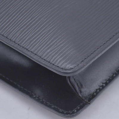 $780 1990 LOUIS VUITTON Epi Art-Deco Pochette Clutch Bag Noir Black V.I. 1920 CONSIGNMENT 10021630