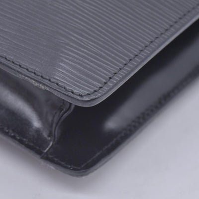 $780 1990 LOUIS VUITTON Epi Art-Deco Pochette Clutch Bag Noir Black V.I. 1920 CONSIGNMENT 10021630