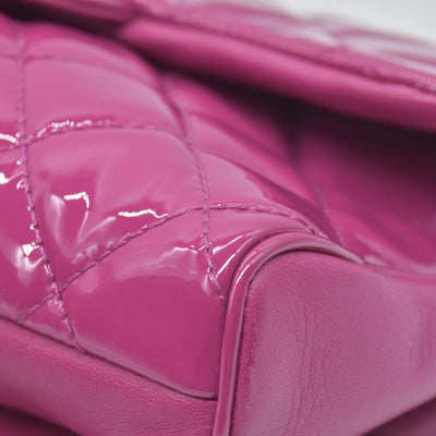 Chanel CC Quilted Patent Leather Crossbody Bag