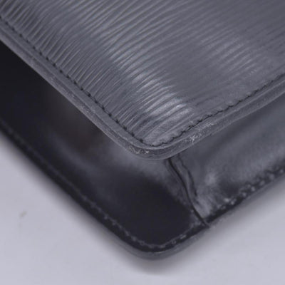 $780 1990 LOUIS VUITTON Epi Art-Deco Pochette Clutch Bag Noir Black V.I. 1920 CONSIGNMENT 10021630