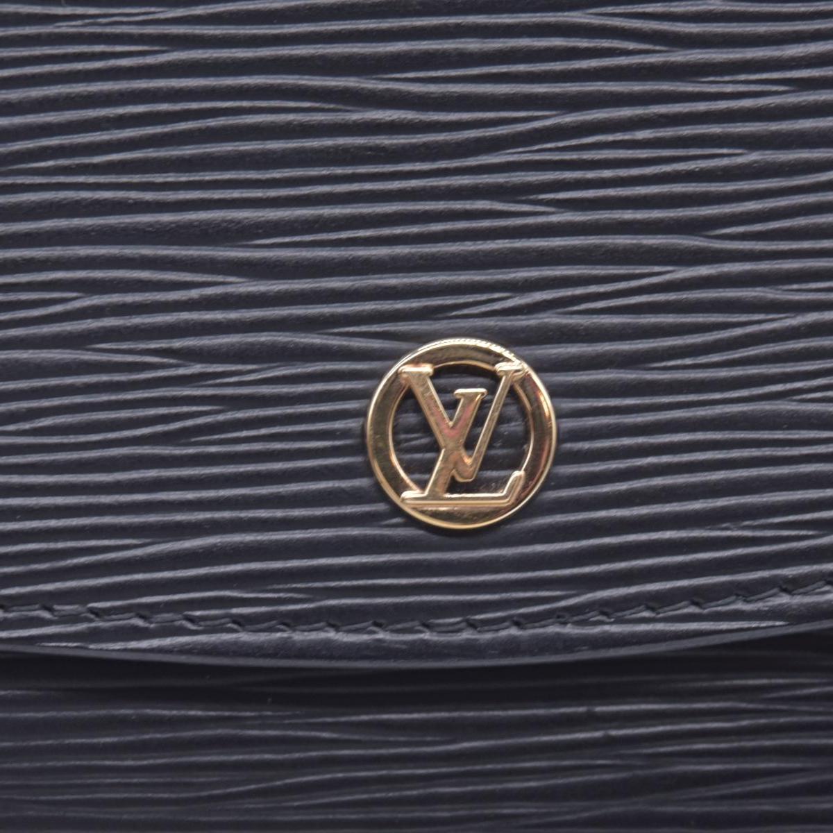 $780 1990 LOUIS VUITTON Epi Art-Deco Pochette Clutch Bag Noir Black V.I. 1920 CONSIGNMENT 10021630