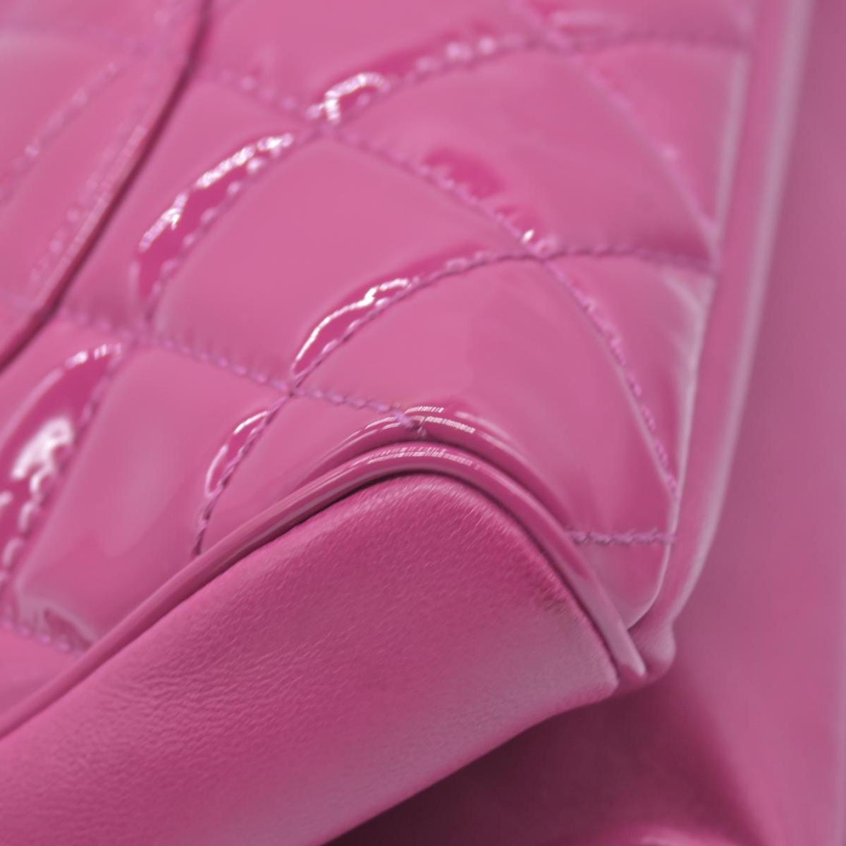 Chanel CC Quilted Patent Leather Crossbody Bag