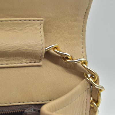 $3350 Chanel Timeless Classic Quilted Single Flap with 24K GHW Beige 10019185
