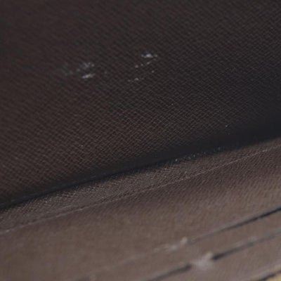 AUCTION $1060 Louis Vuitton Damier Zippy Zip Around Organizer Long Wallet Brown