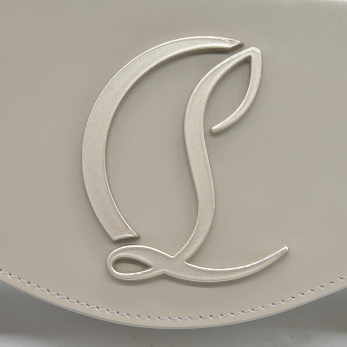 $2090 Christian Louboutin LOUBI54 CL Leather Shoulder Crossbody Bag Clutch Goose