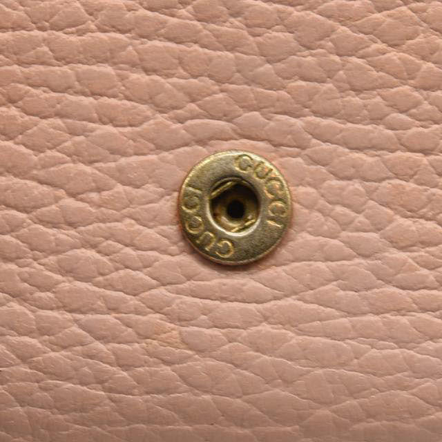 GUCCI Dollar Calfskin GG Marmont Wallet Perfect Pink