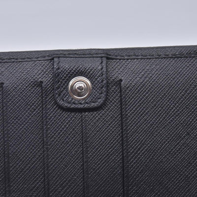$650 SALVATORE FERRAGAMO Vara Bow Saffiano Leather Chain Flap Wallet Crossbody Black CONSIGNMENT 10021560