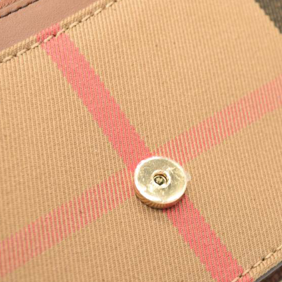 NEW BURBERRY Derby Calfskin House Check Mini Hampshire Crossbody Tan