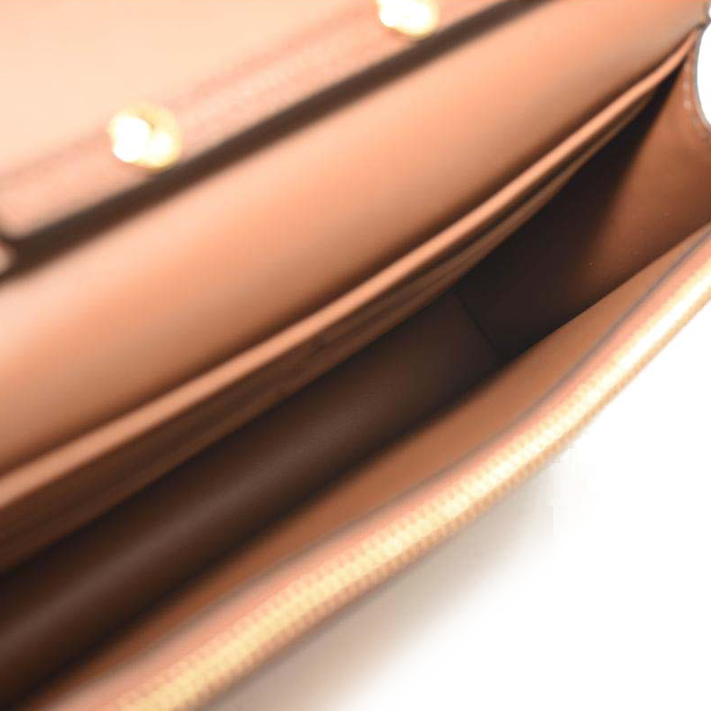 NEW BURBERRY Derby Calfskin House Check Mini Hampshire Crossbody Tan