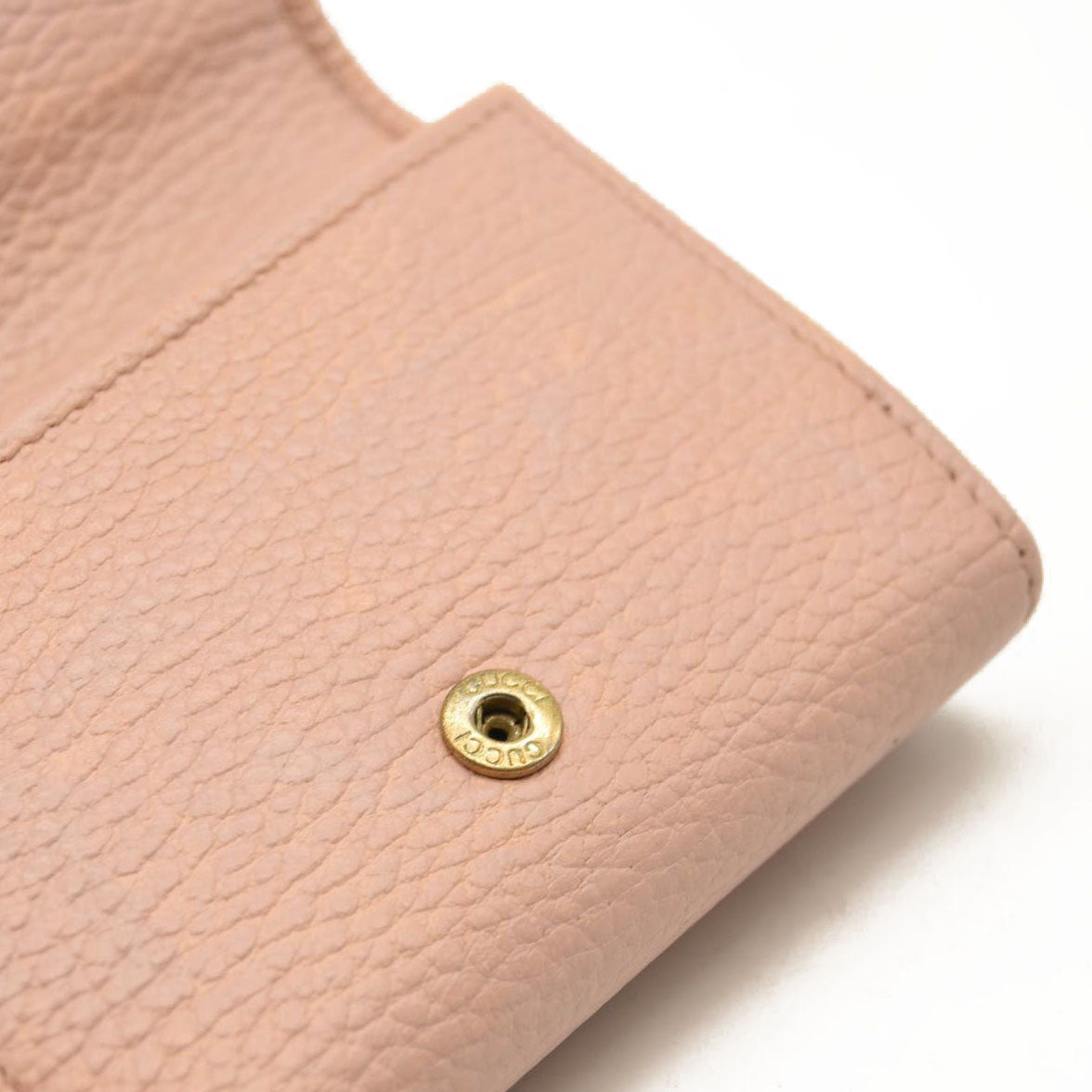 GUCCI Dollar Calfskin GG Marmont Wallet Perfect Pink