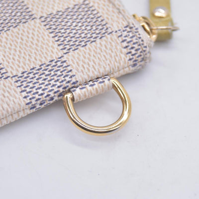 Louis Vuitton Damier Azur Articles de Voyage Key Pouch Cles CONSIGNMENT