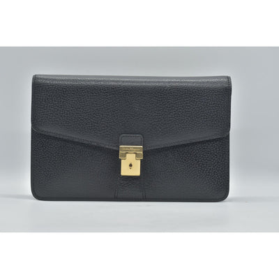 $700 Salvatore Ferragamo  Gancini Clutch CONSIGNMENT