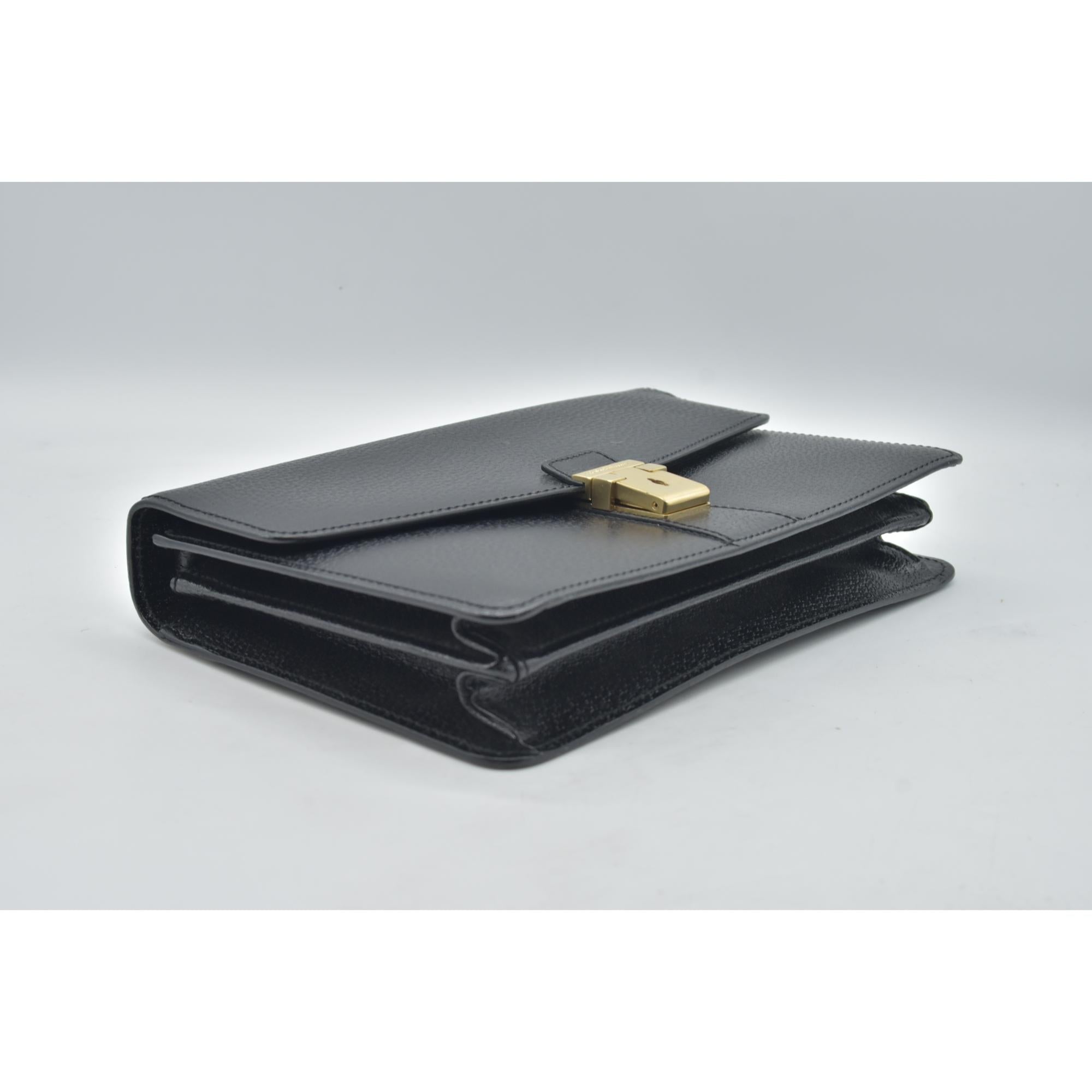 $700 Salvatore Ferragamo  Gancini Clutch CONSIGNMENT