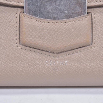 Céline Grain Calfskin Flap Wallet Beige CONSIGNMENT