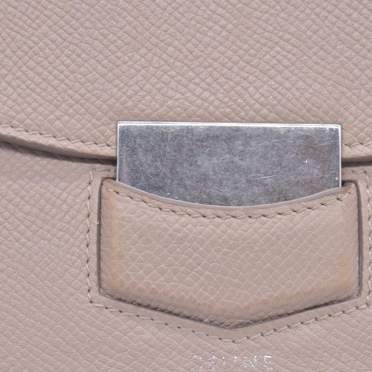 Céline Grain Calfskin Flap Wallet Beige CONSIGNMENT