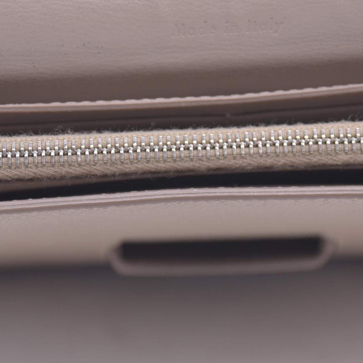 $830 Céline Grain Calfskin Flap Wallet Beige CONSIGNMENT 10020772