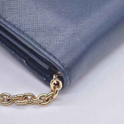 Salvatore Ferragamo Miss Vara Crossbody Wallet on Chain Navy CONSIGNMENT