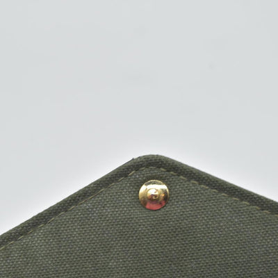 $1760 RFID Louis Vuitton  Monogram Felicie Strap & Go Kaki