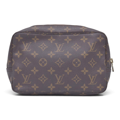 $520 1985 LOUIS VUITTON Monogram Trousse Toilette 23 Cosmetic Pouch Brown 855 CONSIGNMENT